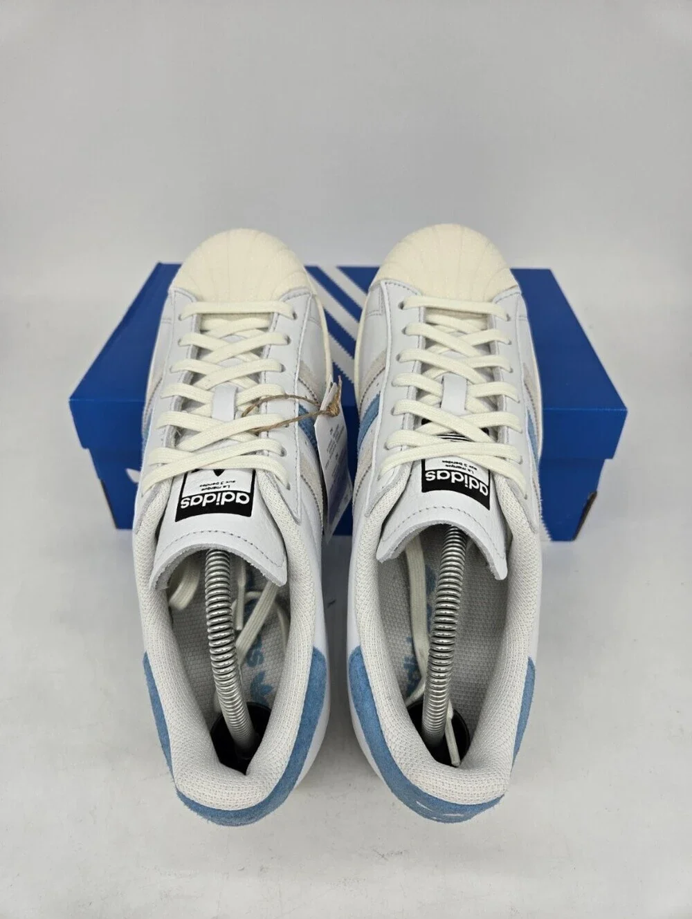 Adidas Men's Superstar GZ9381 Cream White Preloved Blue Shoes Size 9